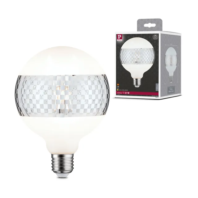 Paulmann 28742 LED Globe G125 Ringspiegel silber E27