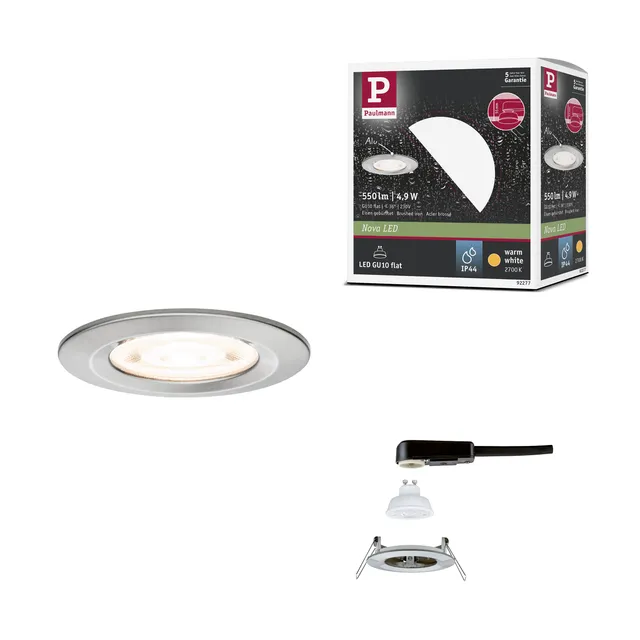 Paulmann Nova 92277 Einbauleuchte 2700K IP44 Eisen