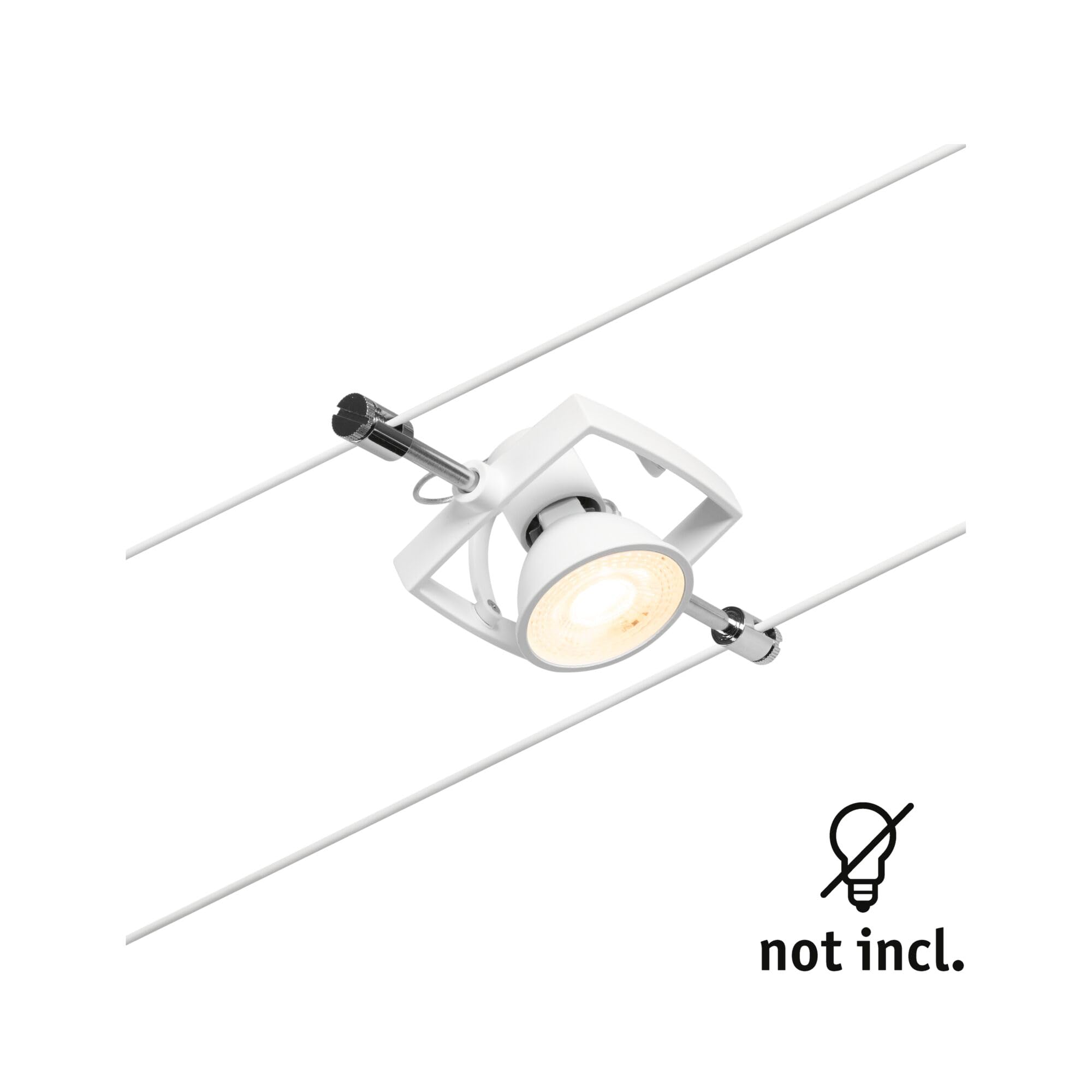 Paulmann MacII 94433 Seilspot Weiß GU5,3 ohne Lampe