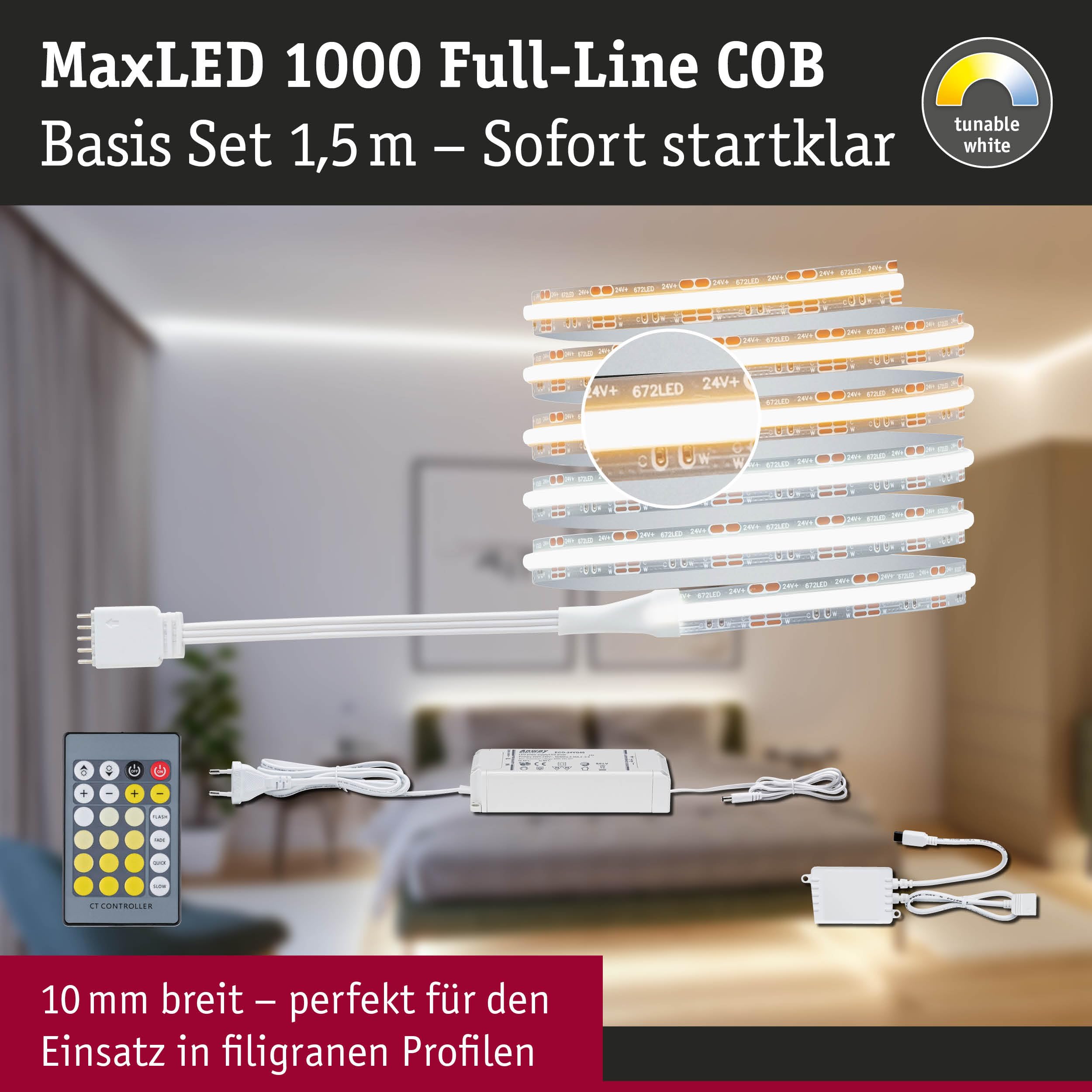 Paulmann MaxLED 1000 Full-Line COB Strip 1,5m Tunable White