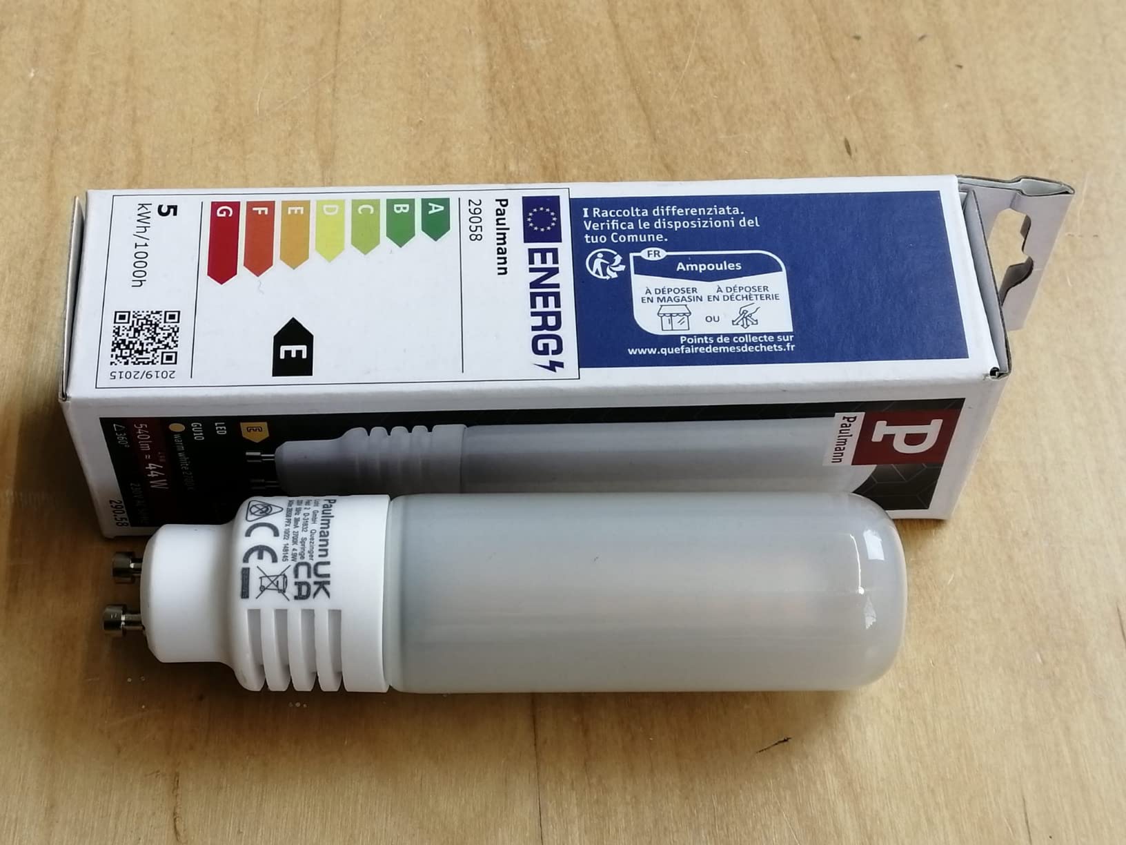Paulmann 29058 Deco Pipe GU10 Leuchtmittel 4,9W warmweiß
