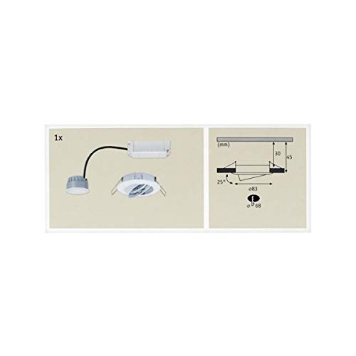 Paulmann 92095 Coin Einbauleuchte LED Weiß Bluetooth