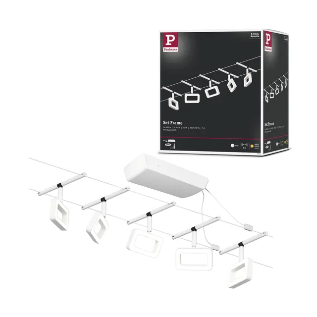 Paulmann Frame 94483 Seilsystem Basisset 5x4,8W weiß
