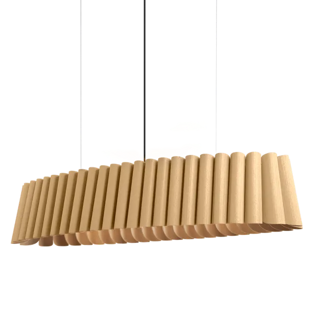 Bruck Renata Medium Oval Pendelleuchte Holz