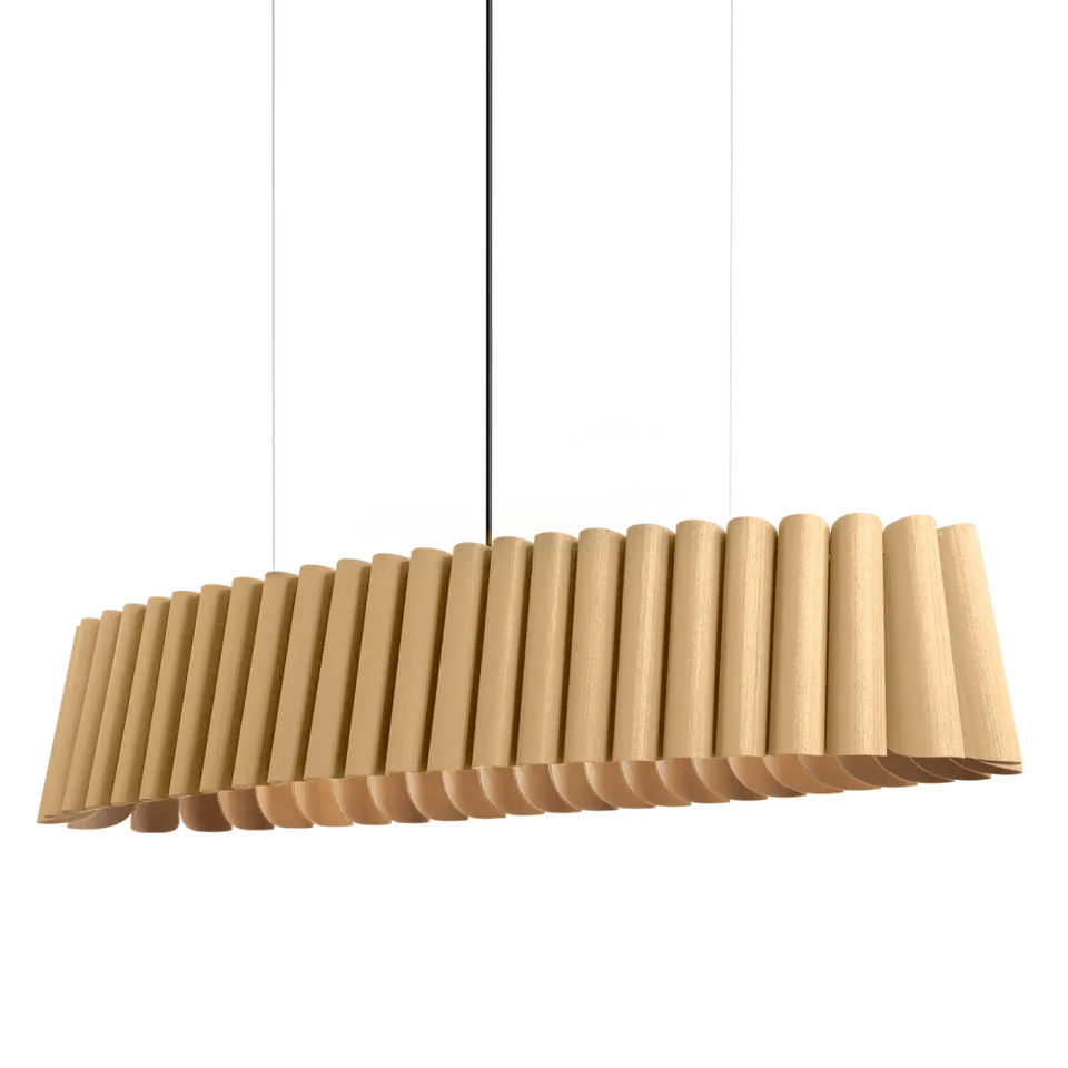 Bruck Renata Medium Oval Pendelleuchte Holz