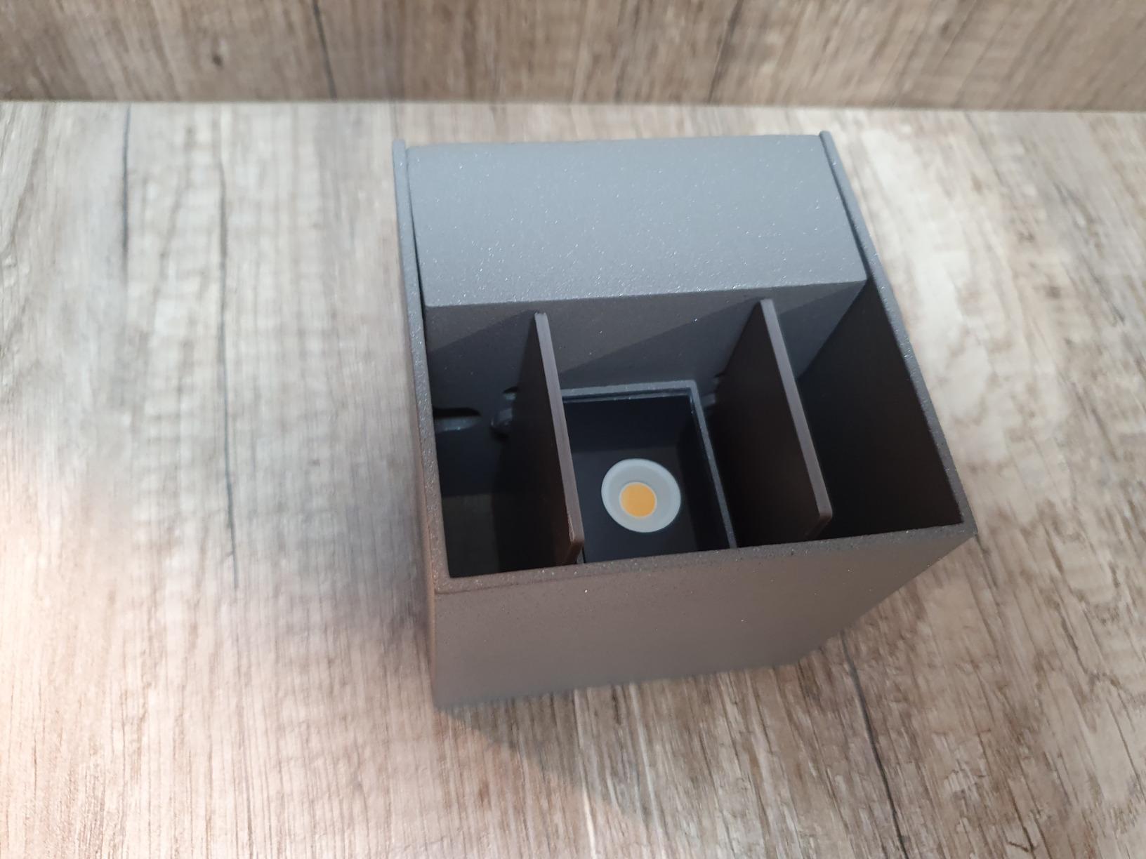 Paulmann Cybo LED-Außenwandleuchte 2x3W grau IP65 2700K