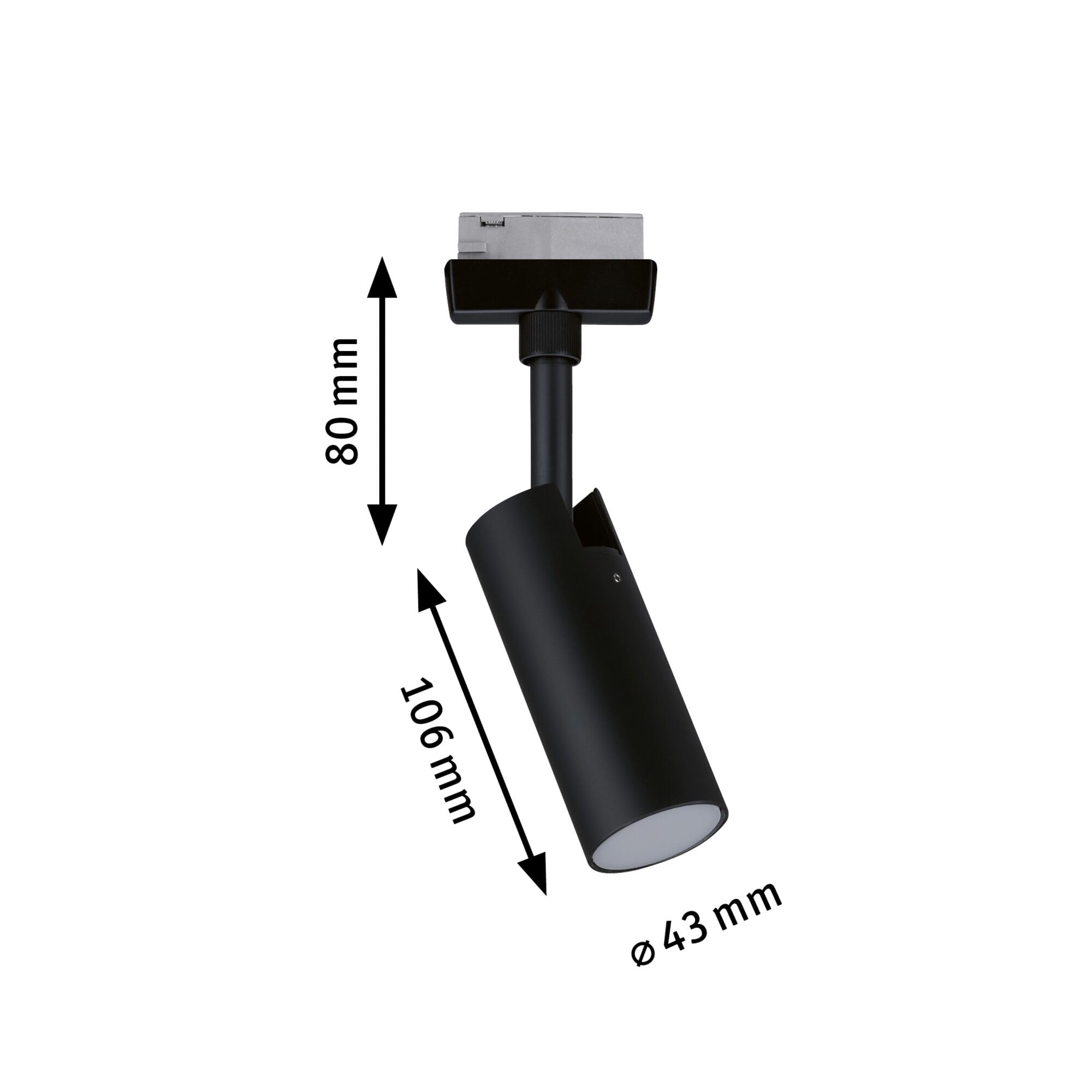 Paulmann URail Tubo 95592 Spot schwarz 3000K 3-Step-Dim