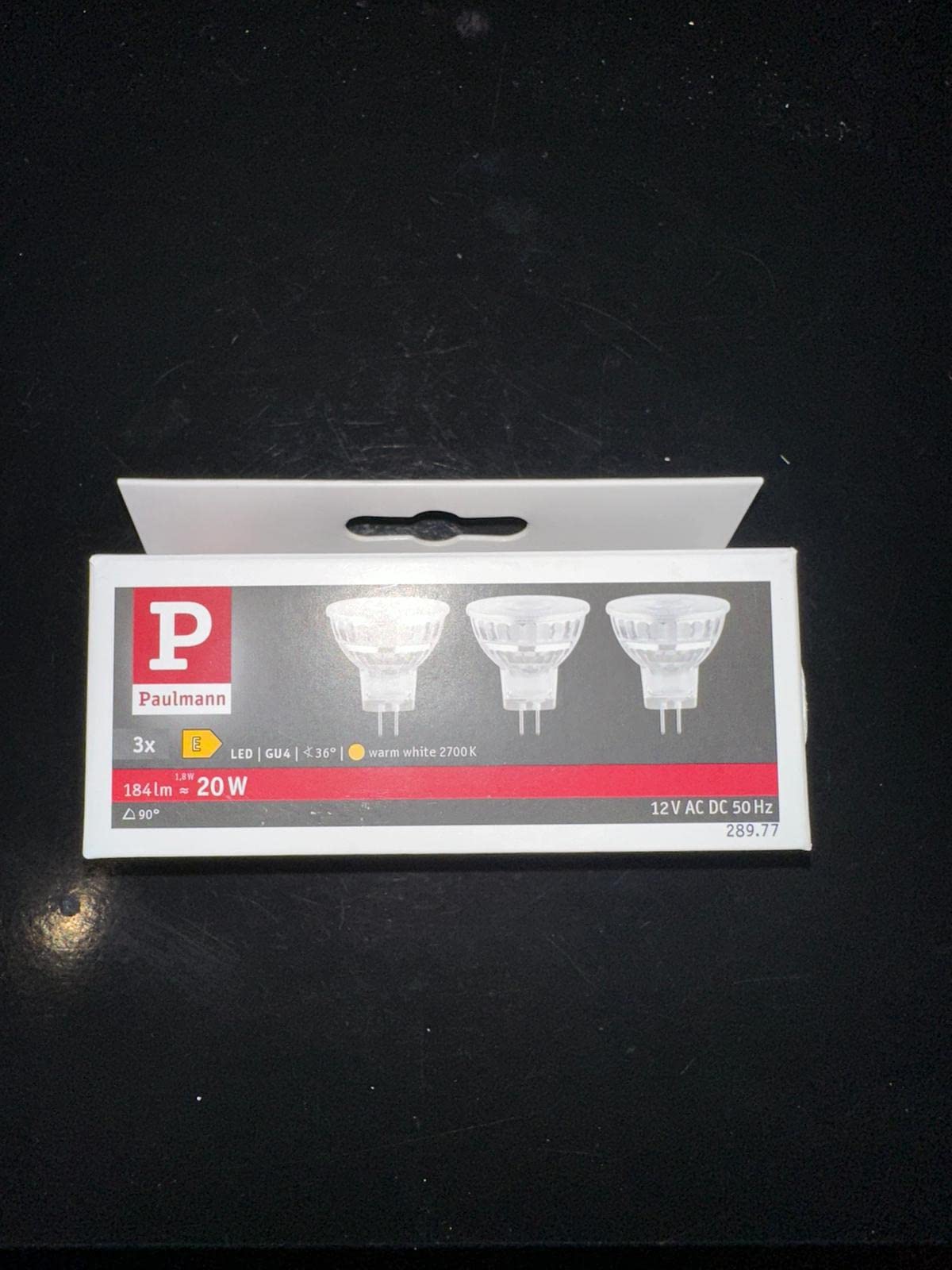 Paulmann Standard GU4 LED Reflektor warmweiß 3er-Pack 1,8W