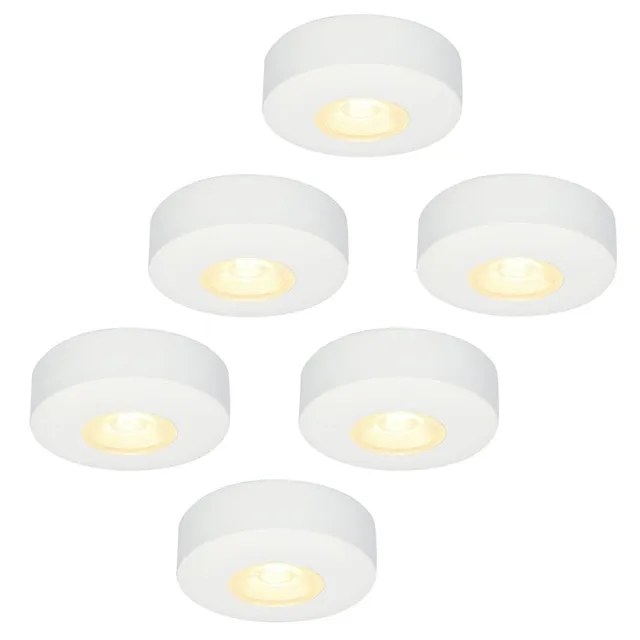 Hoftronic Pavo Einbaustrahler 6er Set weiß warmweiß