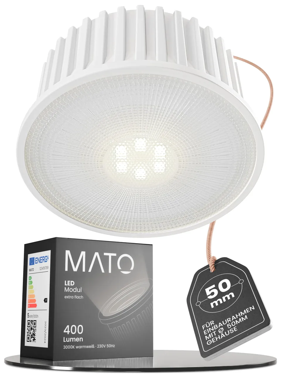 MATO NEO LED Modul 230V 5W warmweiß 50x22mm