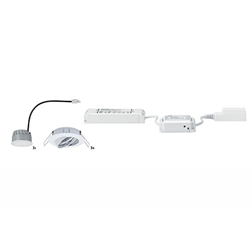 Paulmann 500.06 Goal Einbaustrahler Set 3x5,2W ultraflach