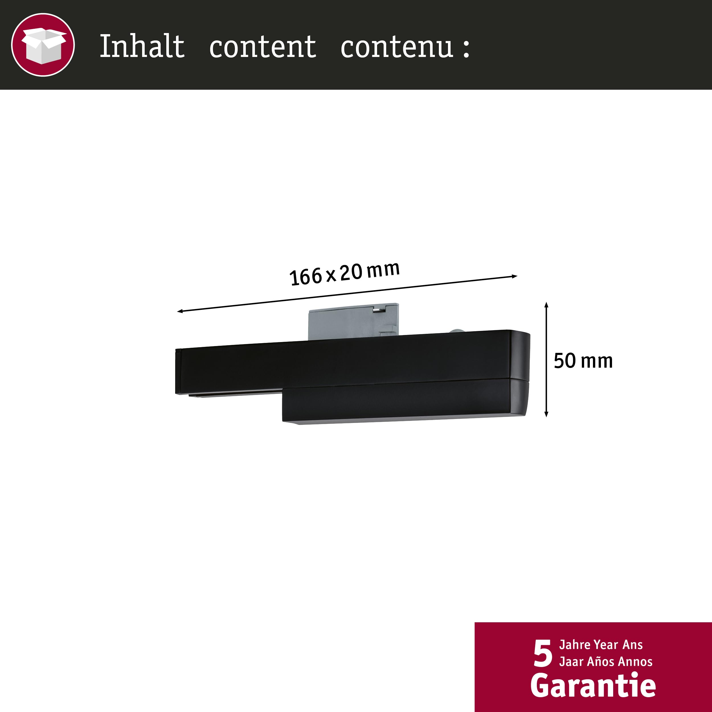 Paulmann URail 95524 Schienenadapter Schwarz Zigbee