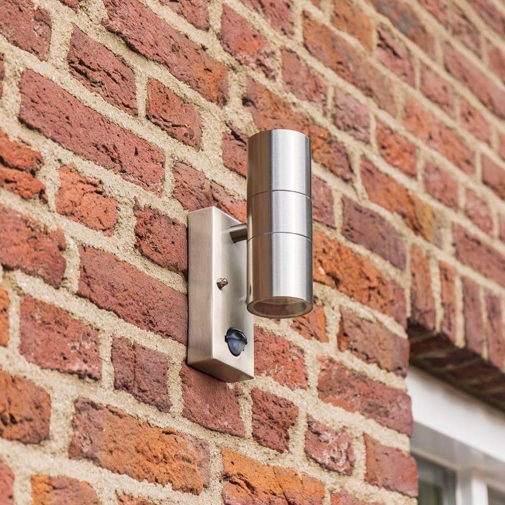 Hoftronic Up Down Wandleuchte Edelstahl 2700K Sensor