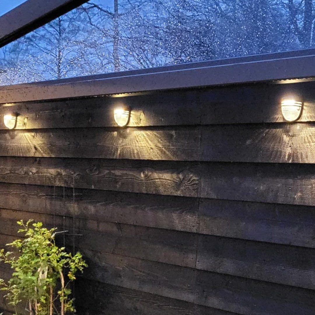 Hoftronic Tropo Solar-Wandleuchten 4er warmweiß