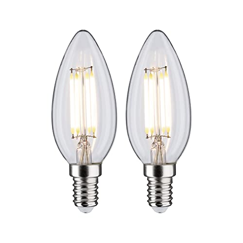 Paulmann 28916 LED Kerzenlampe E14 2er-Set neutralweiß klar