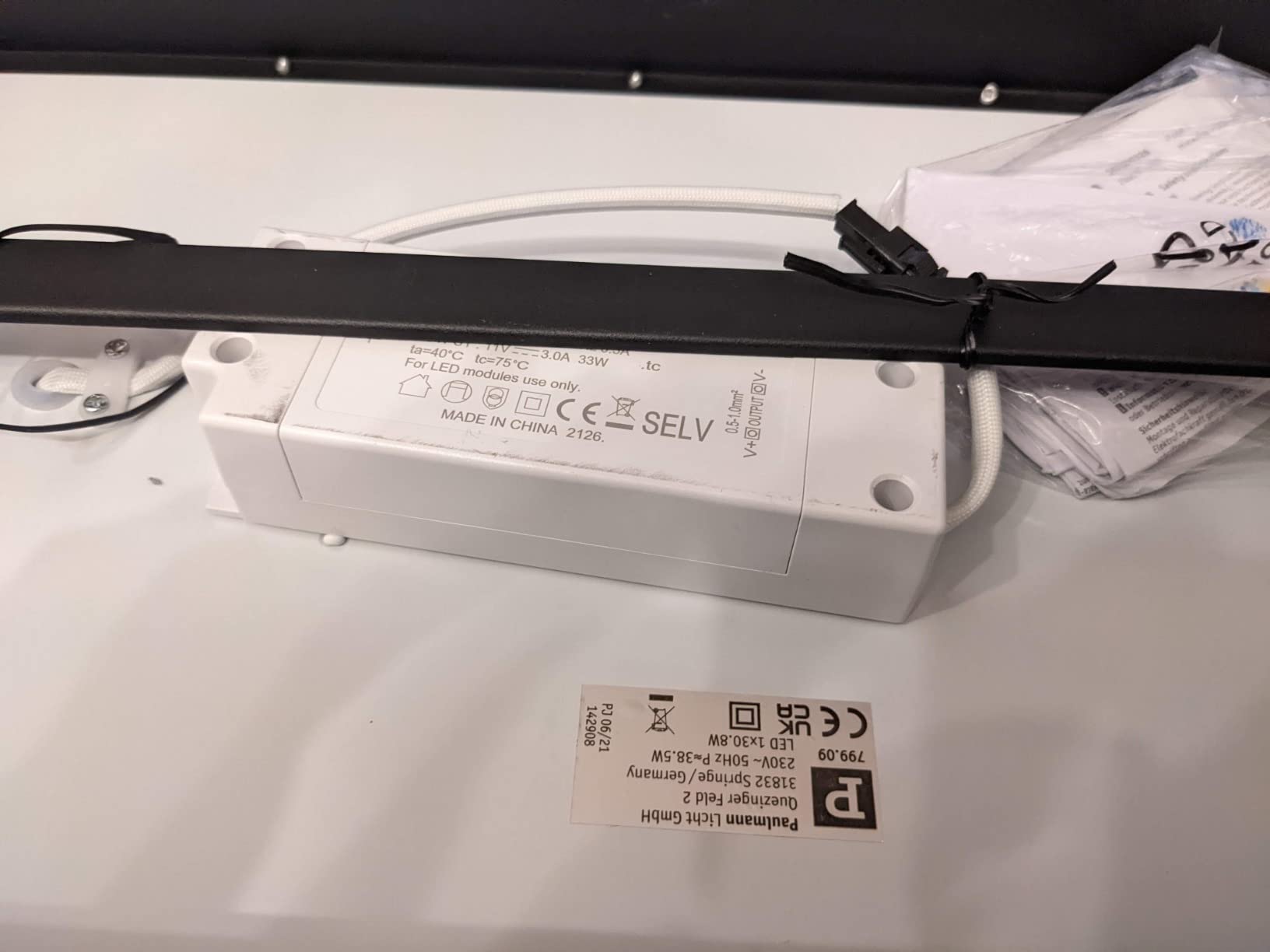 Paulmann Velora Rainbow LED-Panel Weiß 19W eckig