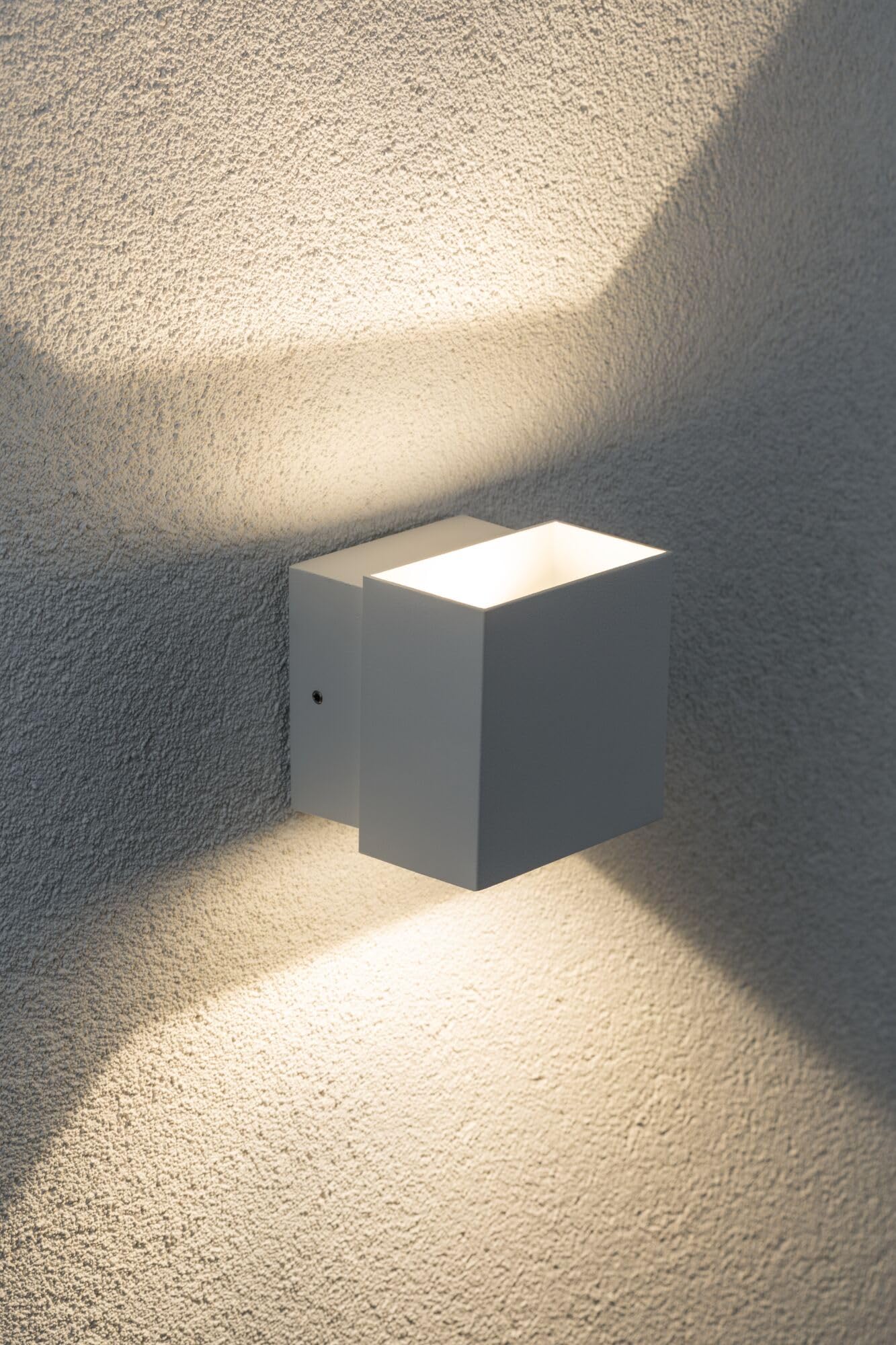 Paulmann Cybo Wandaufbauleuchte LED eckig weiß 2x3W IP65
