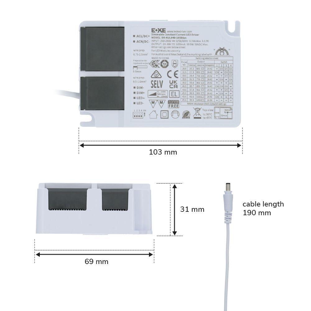 Hoftronic LED Panel 60x60 4000K dimmbar 36W