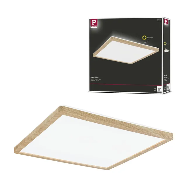 Paulmann Atria Shine 71030 LED Panel Holz 3000K