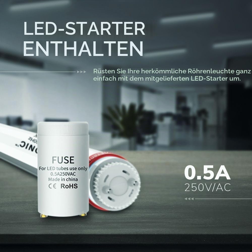 Hoftronic LED Röhre 150cm 30W T8 G13 6000K 5250lm