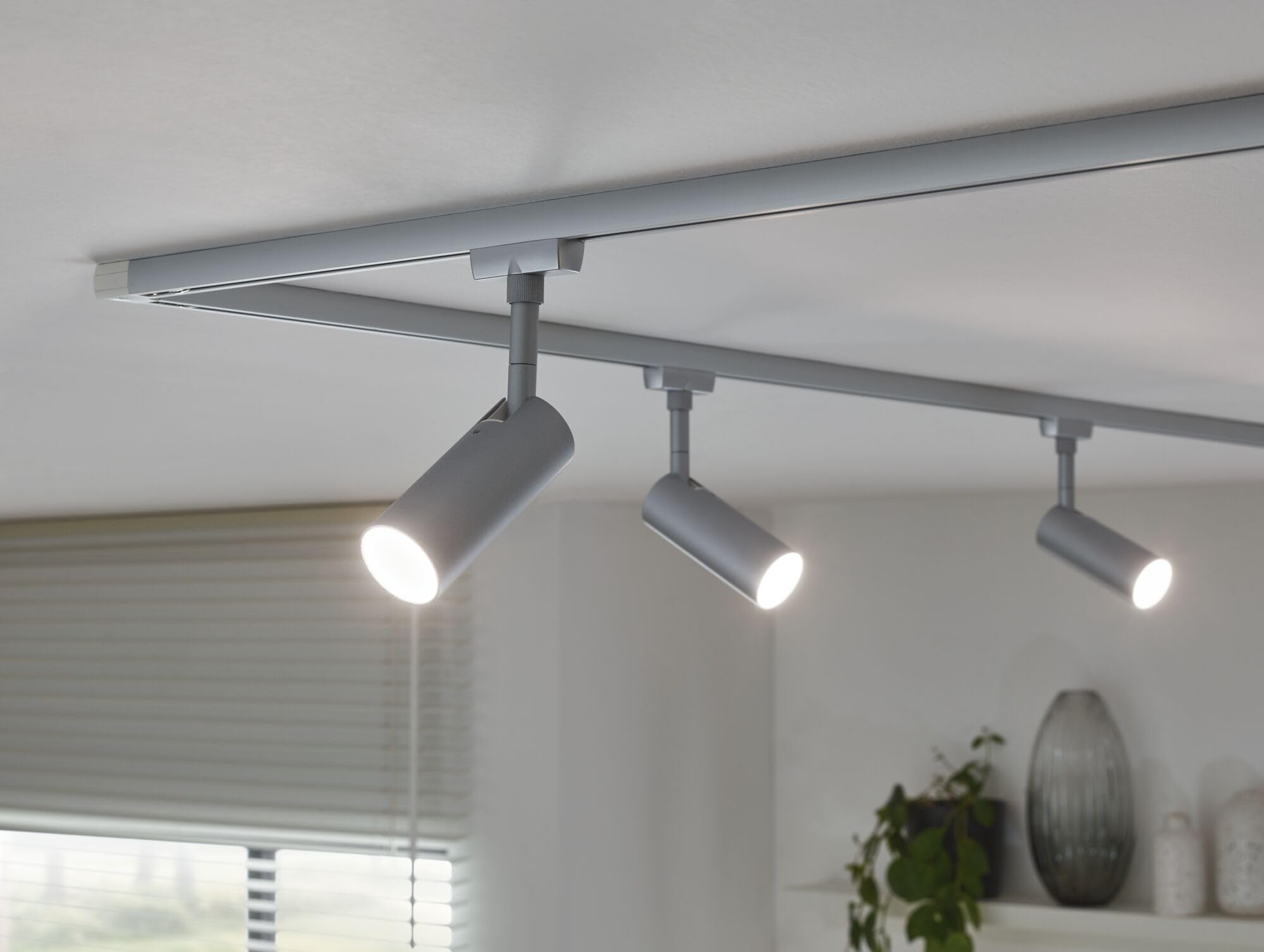 Paulmann URail 5242 Schienenspot Tubo Starterset Chrom 3000K