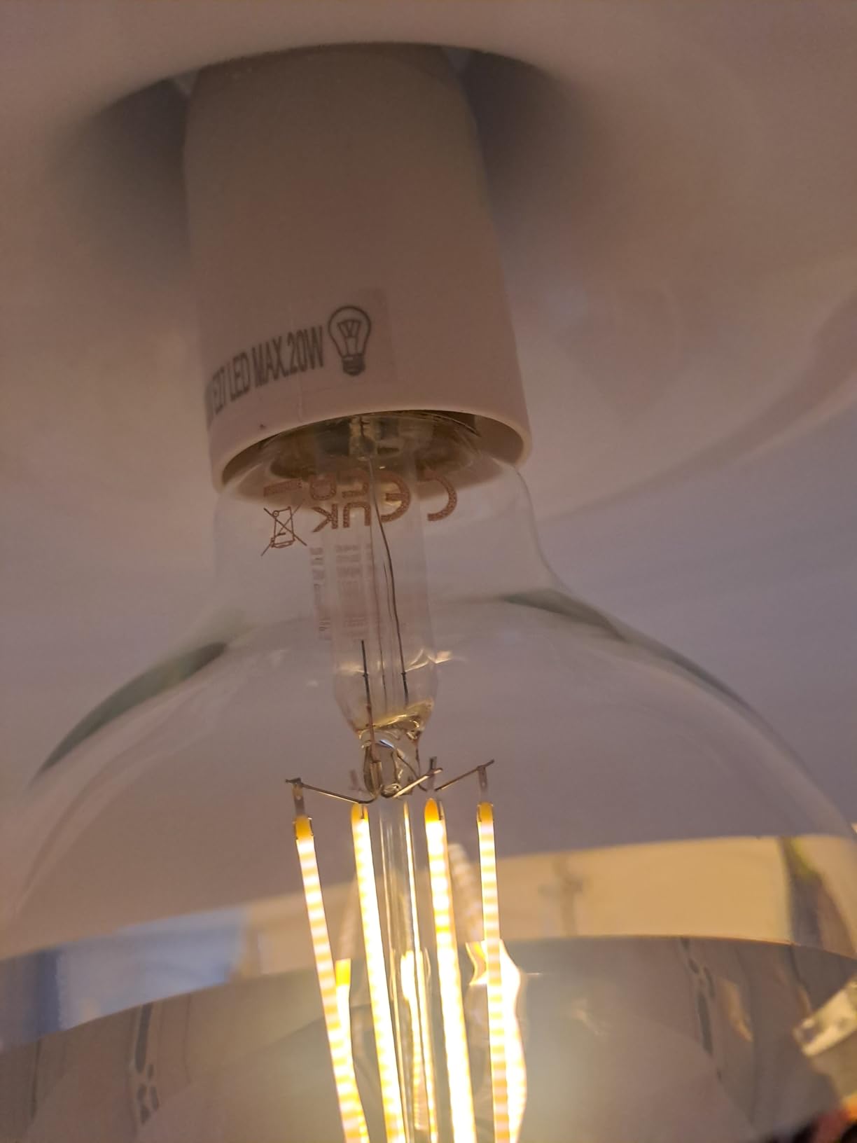 Paulmann Filament 28670 LED-Lampe E27 Kopfspiegel silber