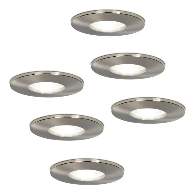 Hoftronic LED Einbaustrahler IP44 6er Set 6000K wasserdicht