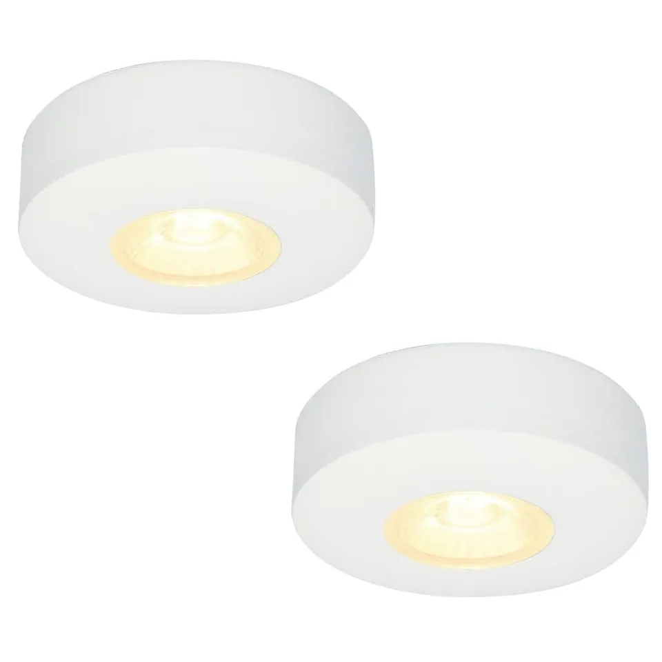 Hoftronic Pavo Aufbaustrahler 2er Set weiß warmweiß