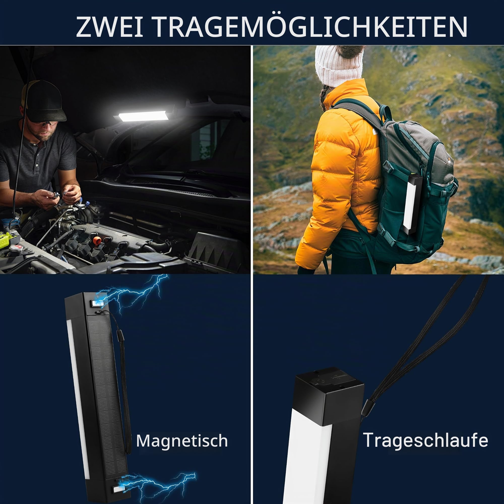 Phonar Solar Campinglaterne 1500 lm USB-C Powerbank