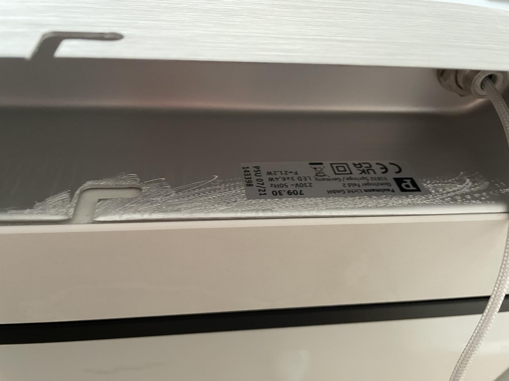 Paulmann Gutta 709.29 Pendelleuchte Alu 7W 2700K