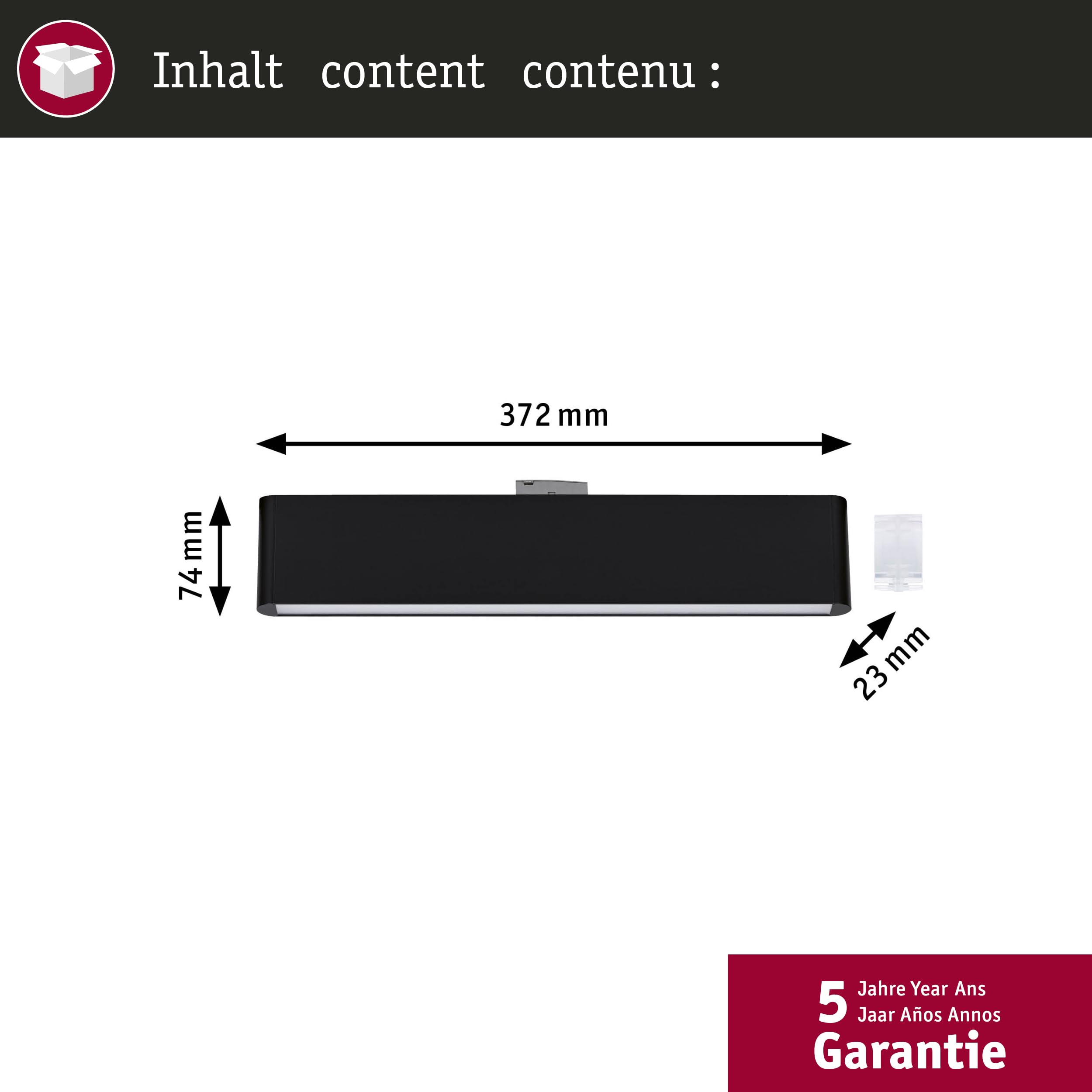 Paulmann URail Ceris Lightbar 3000K schwarz 9,5W