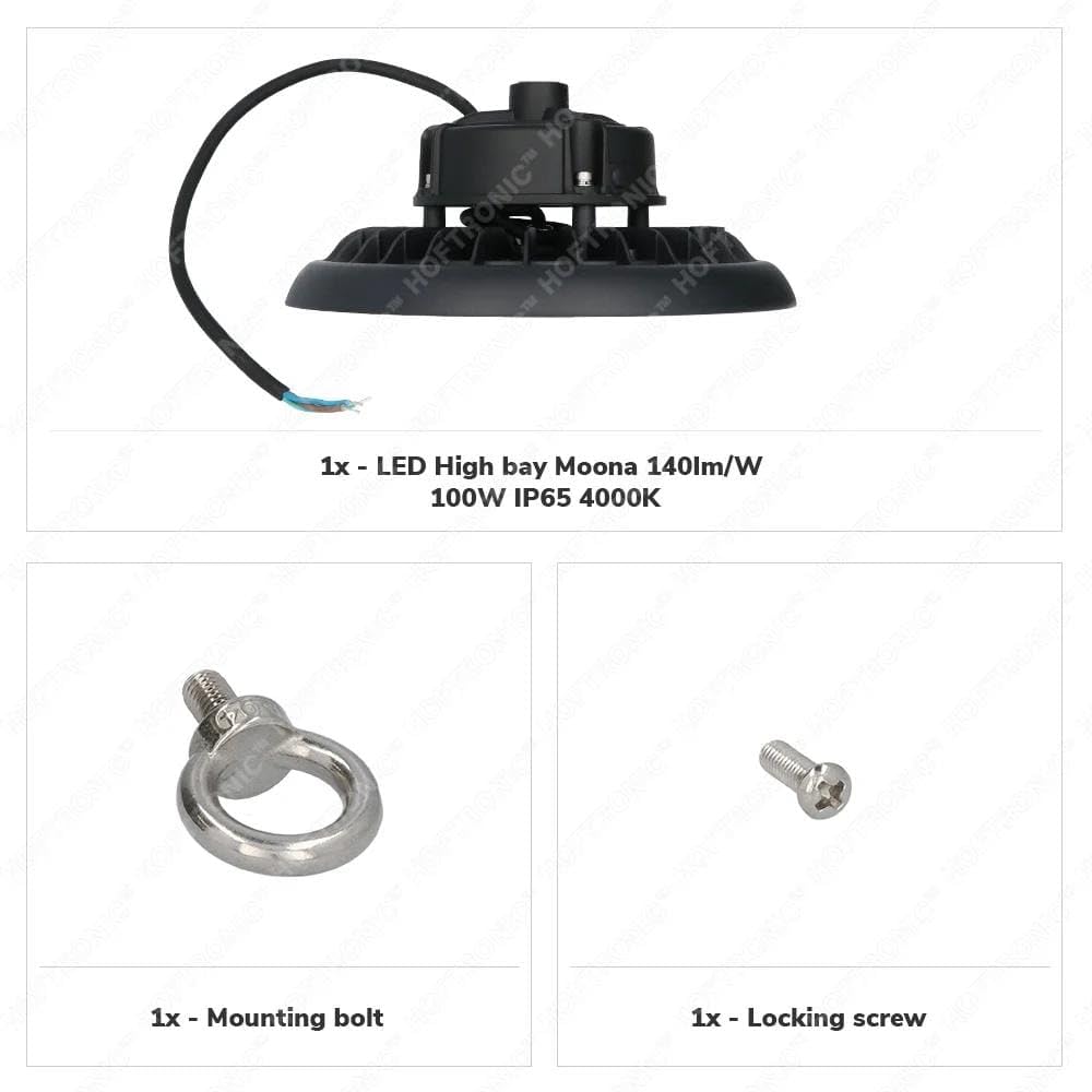 Hoftronic UFO High Bay Hallenstrahler 100W 4000K