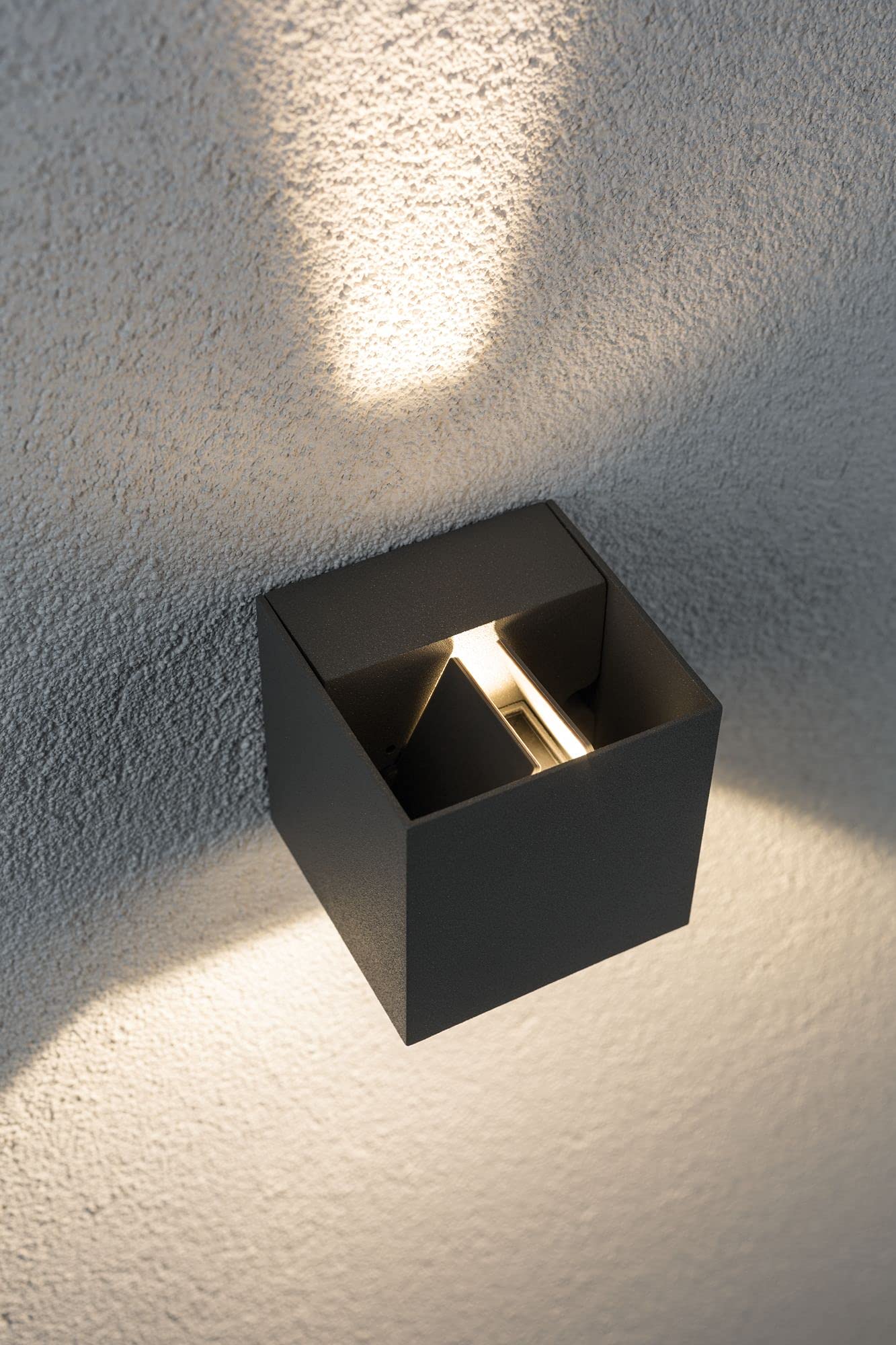 Paulmann Cybo LED-Außenwandleuchte 2x3W grau IP65 2700K