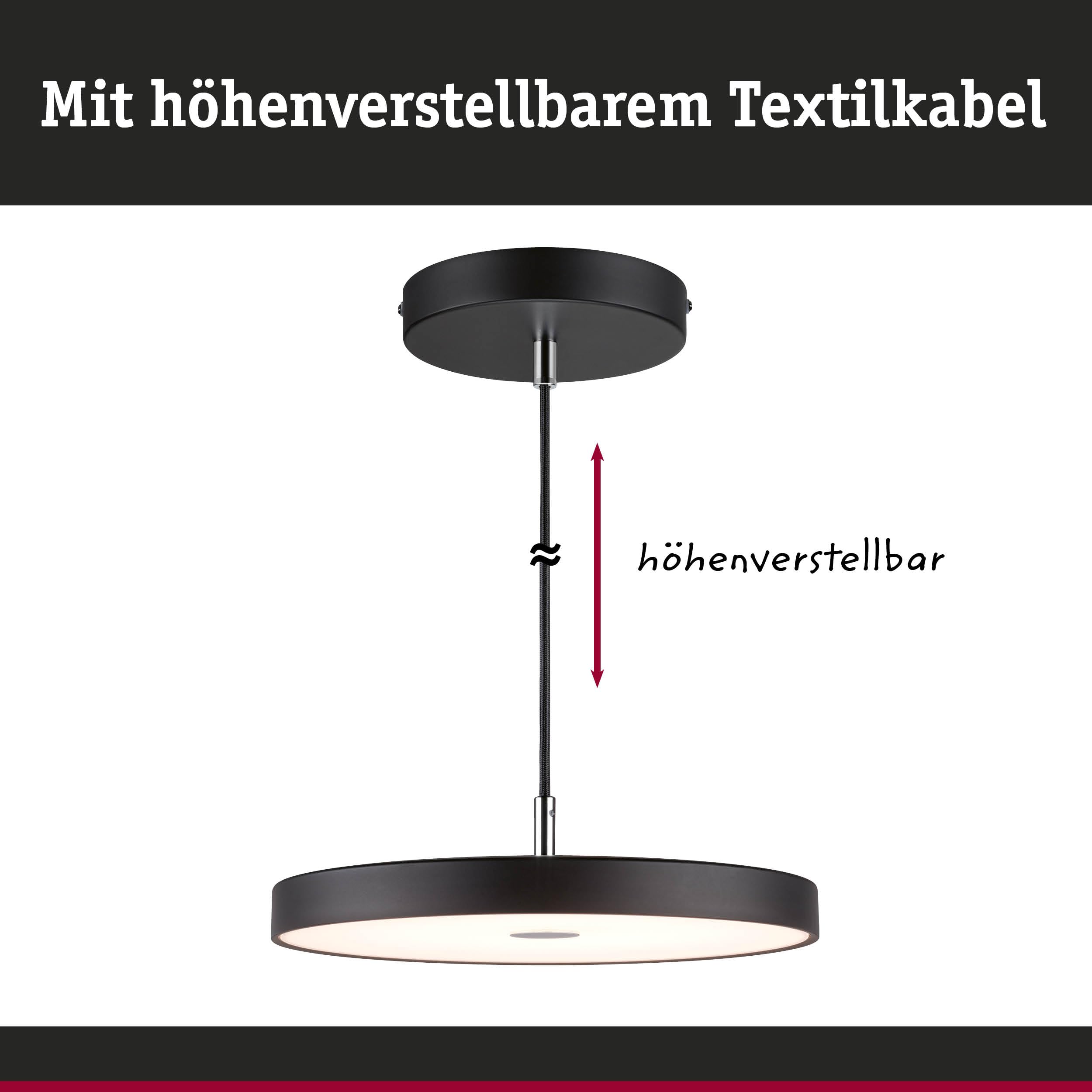 Paulmann Hildor 96777 LED-Pendelleuchte schwarz 1000lm