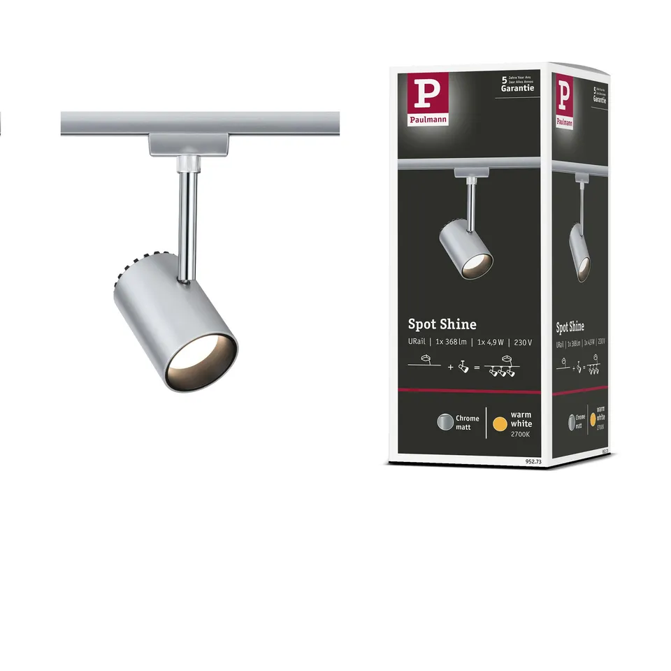 Paulmann URail Shine 95273 Schienenspot Chrom matt LED