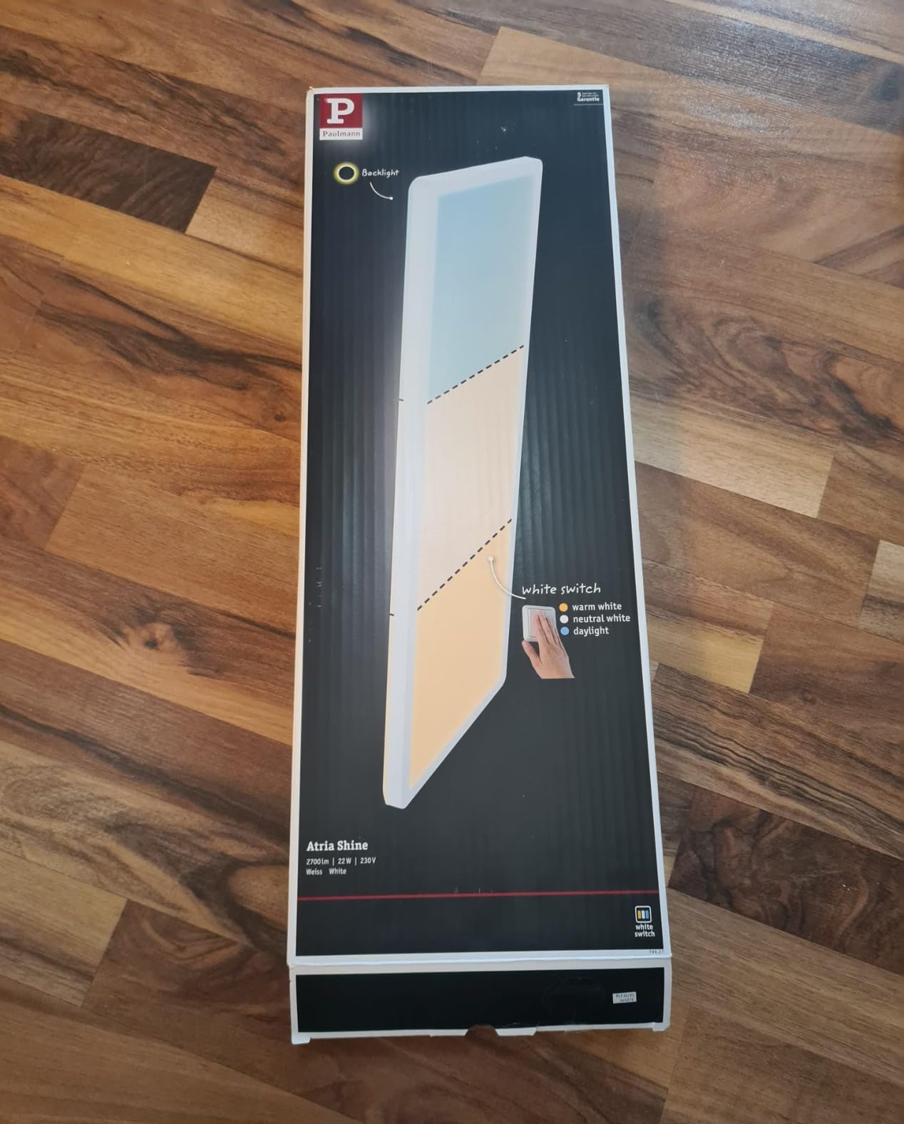 Paulmann Atria Shine 70998 LED-Panel schwarz Ø 293mm 3000K