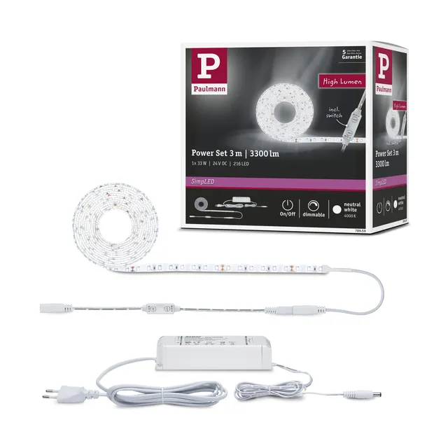 Paulmann SimpLED 789.59 LED-Strip 3m neutralweiß beschichtet
