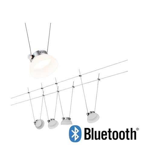 Paulmann RoundMac 50016 Seilleuchte Basisset Chrom matt 4x4W