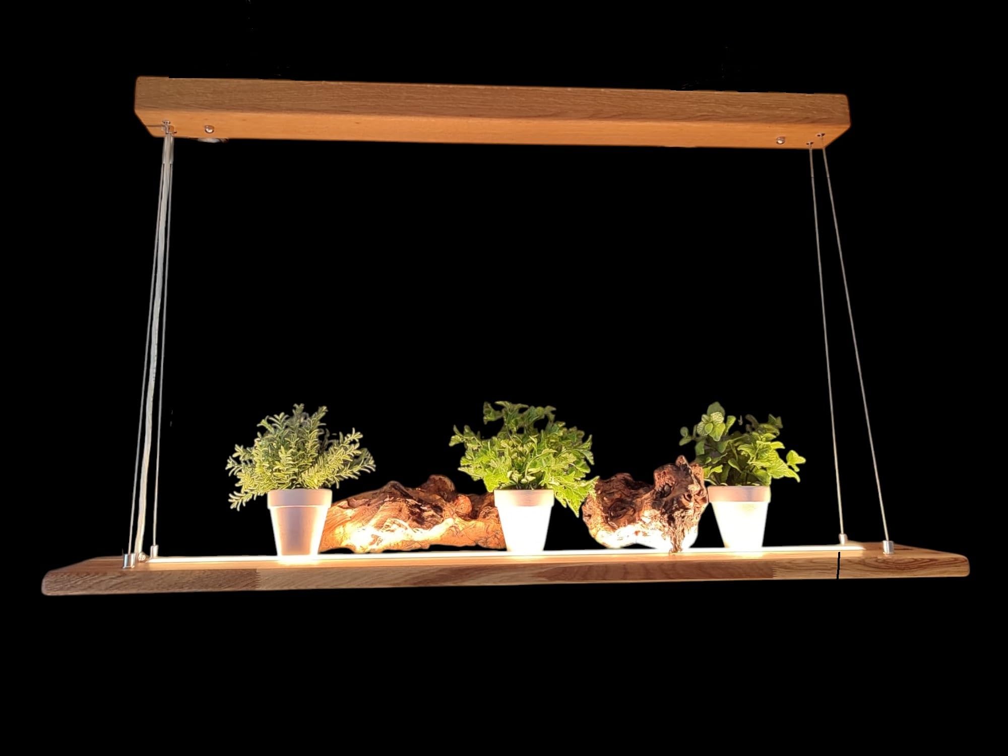 Friesenlicht Emma Pendelleuchte Eiche 120cm 2 LED-Leisten dimmbar