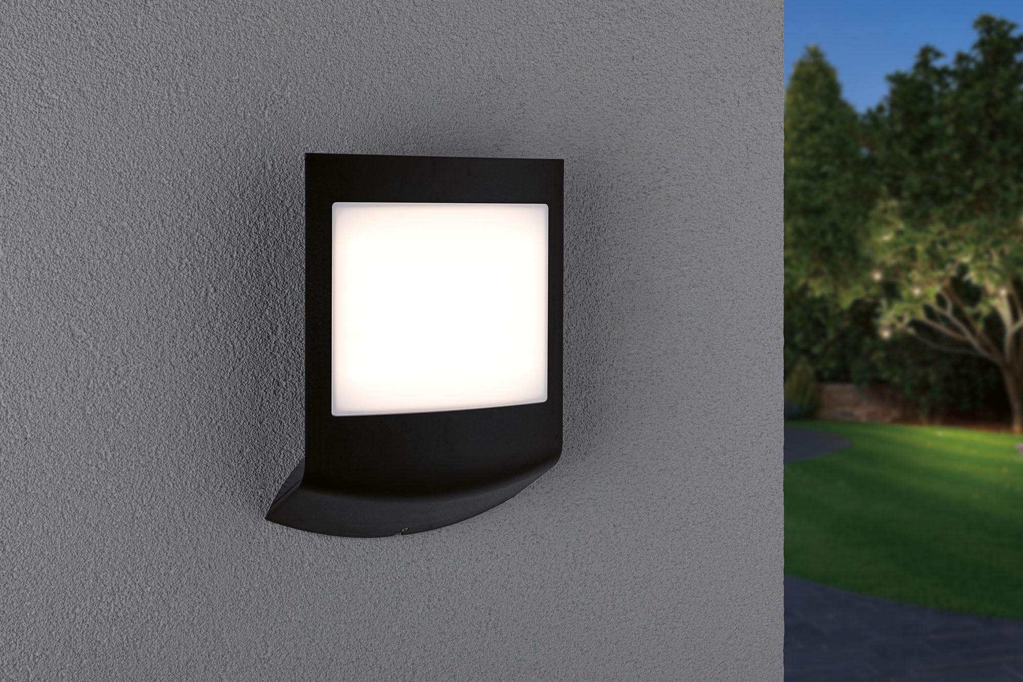 Paulmann Padea Außenwandleuchte anthrazit Sensor 8,5W