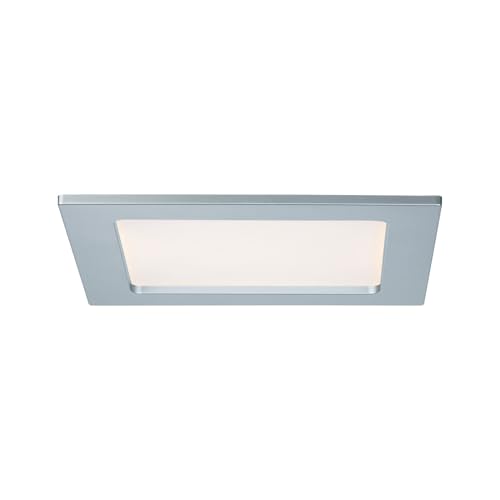 Paulmann LED Einbaupanel 12W eckig Einbauleuchte chrom warmweiss