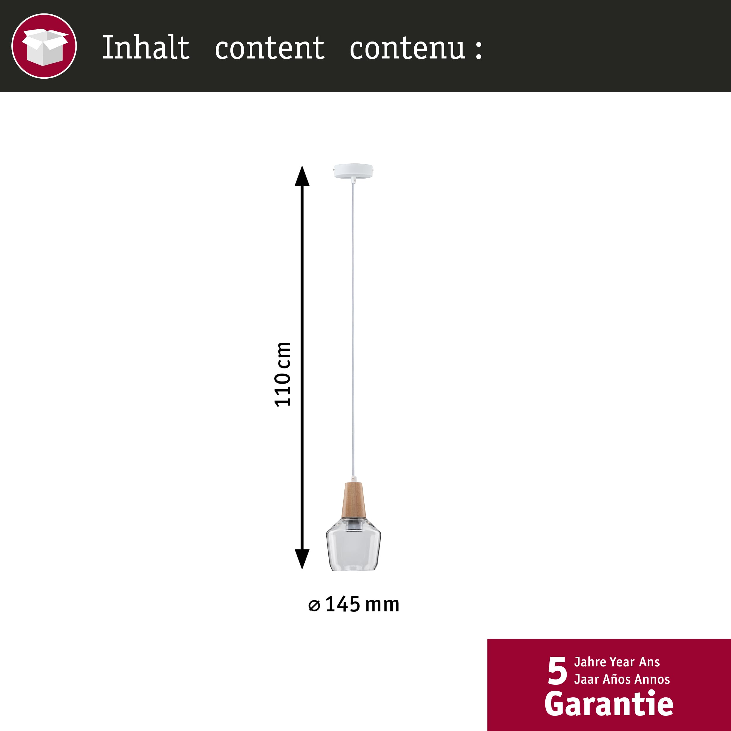 Paulmann Neordic 79745 Pendelleuchte Stoffkabel Scandi