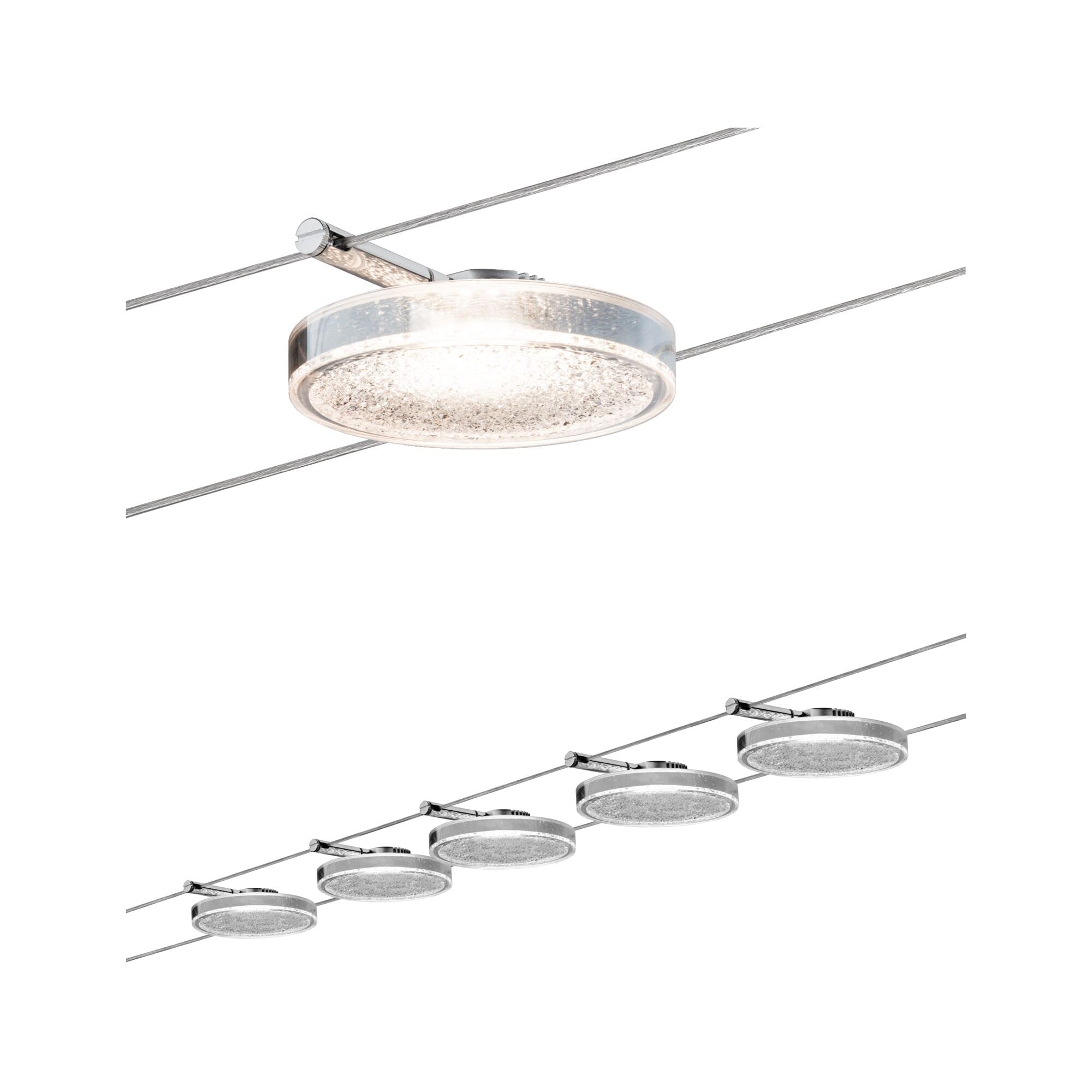 Paulmann 941.10 Seilsystem LED Set Chrom 5-flammig