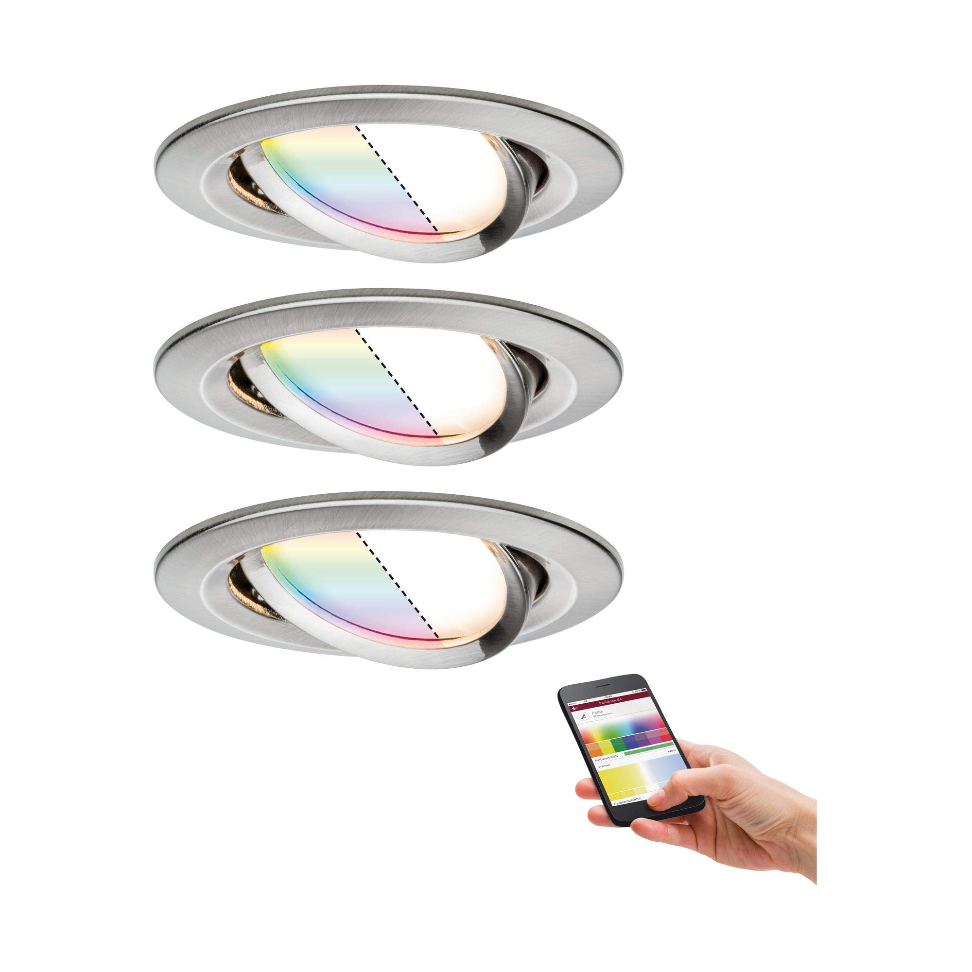 Paulmann Nova Plus Einbauspot RGB Zigbee schwenkbar