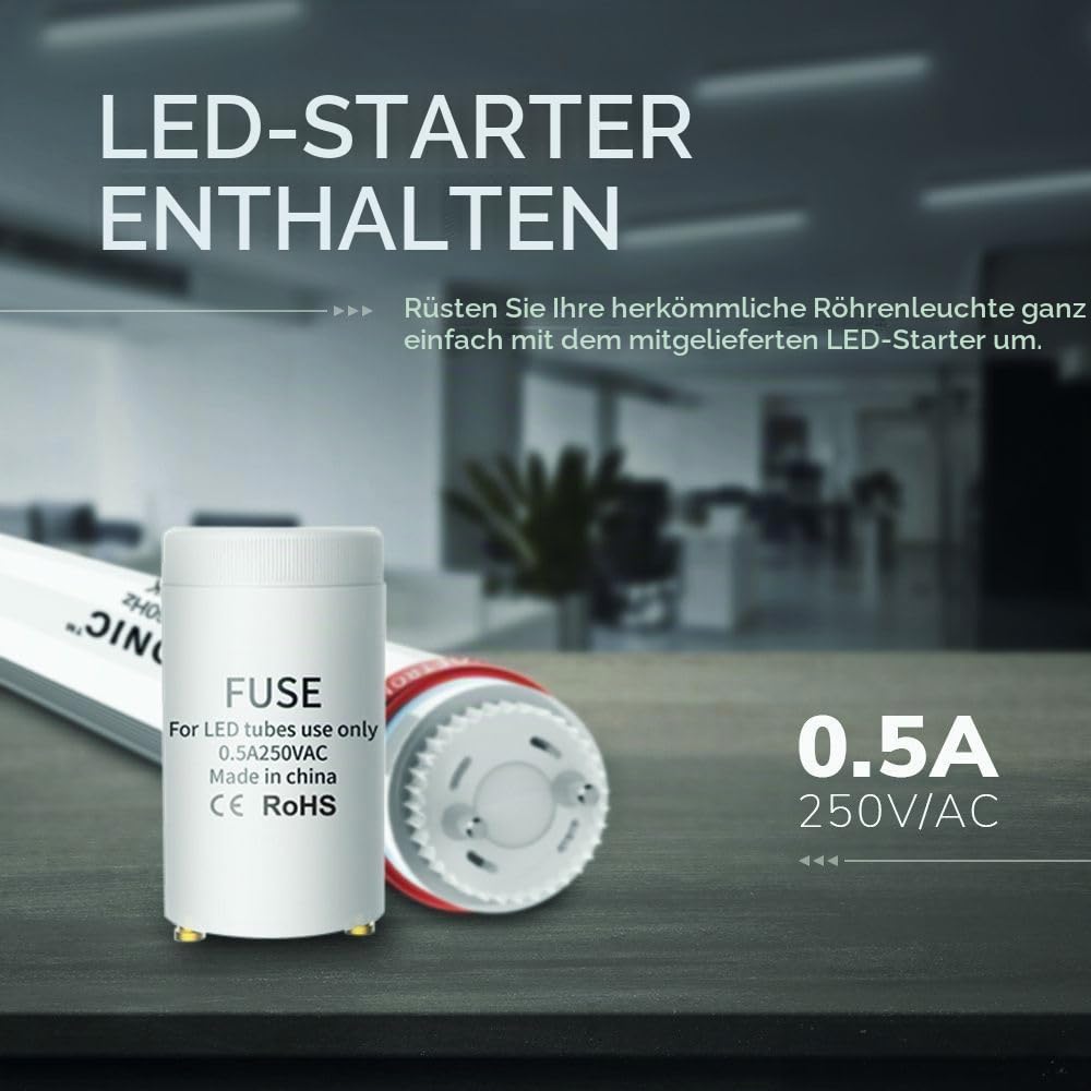 Hoftronic LED-Röhre 120cm 6000K 3150lm T8 G13