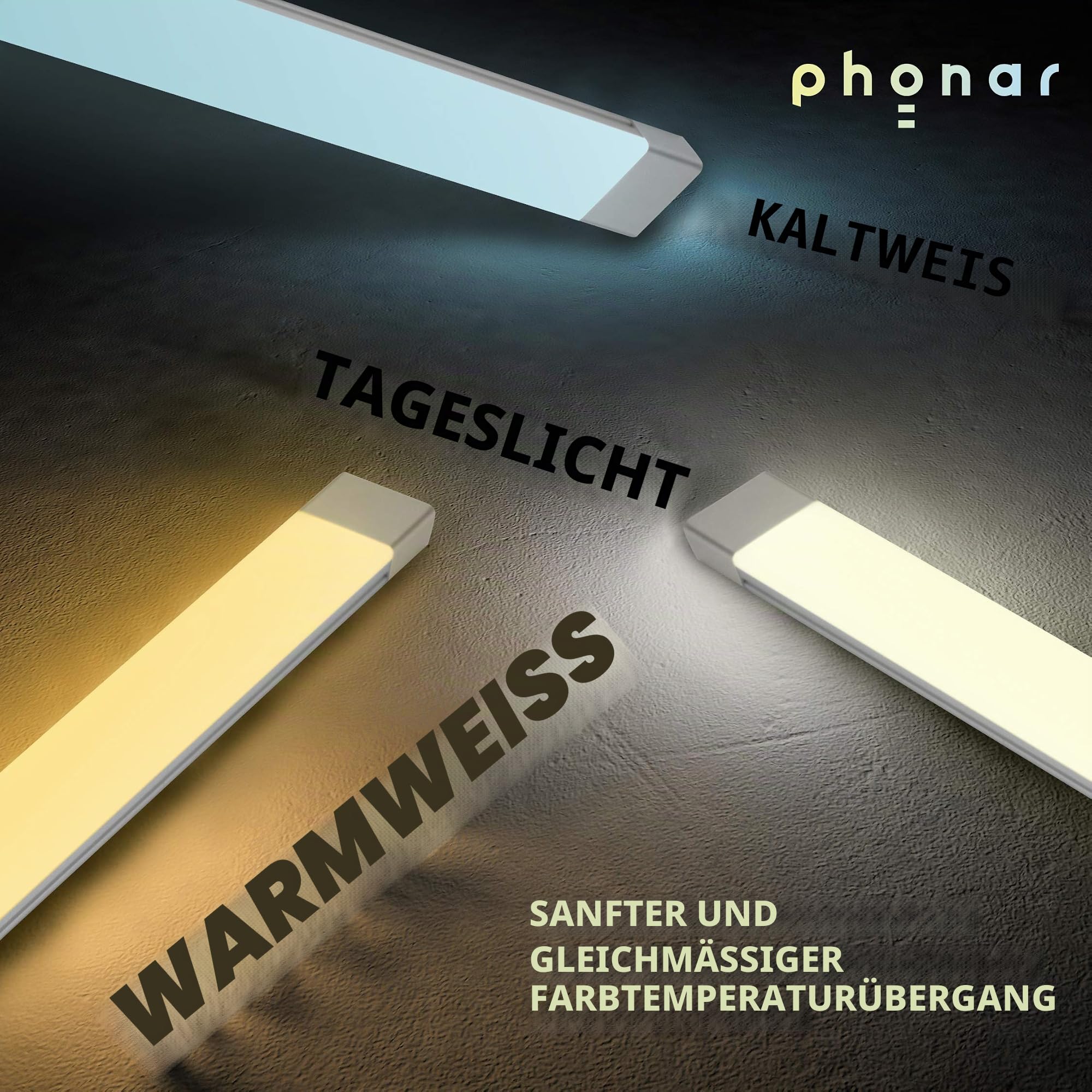 Phonar LED-Unterbauleuchte Küche 60cm dimmbar sensor