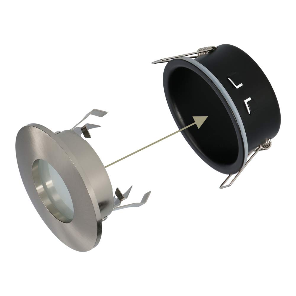 Hoftronic Vegas Einbaustrahler 6er Set 4000K neutralweiß IP44
