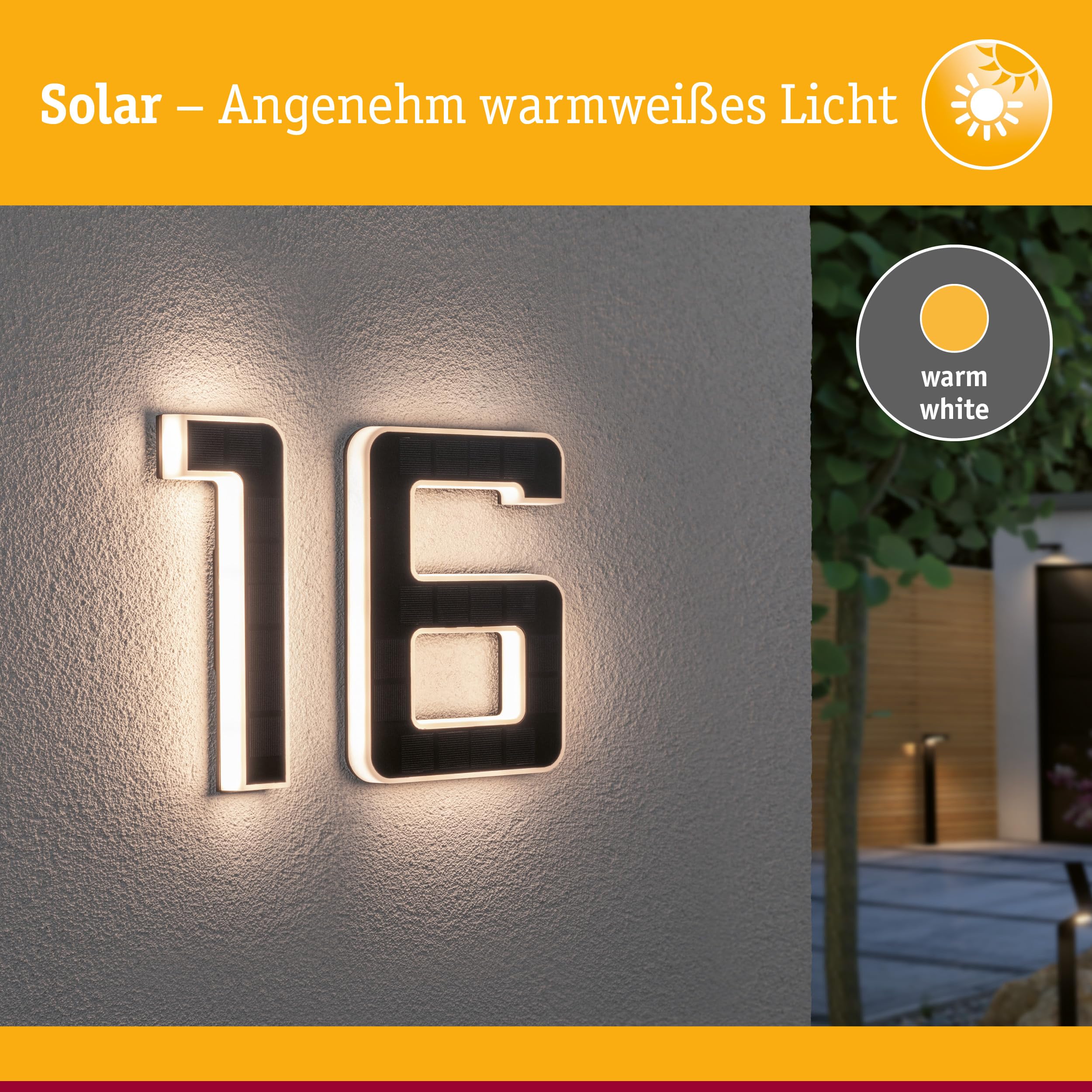 Paulmann 5296 Solar Hausnummernleuchte Nummer 16