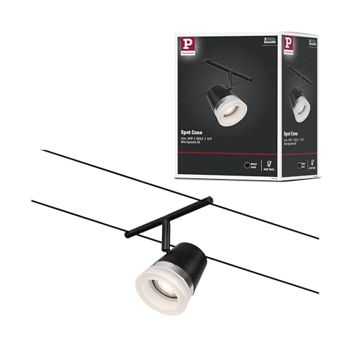 Paulmann CorDuo Seilspot Cone Schwarz matt GU5,3