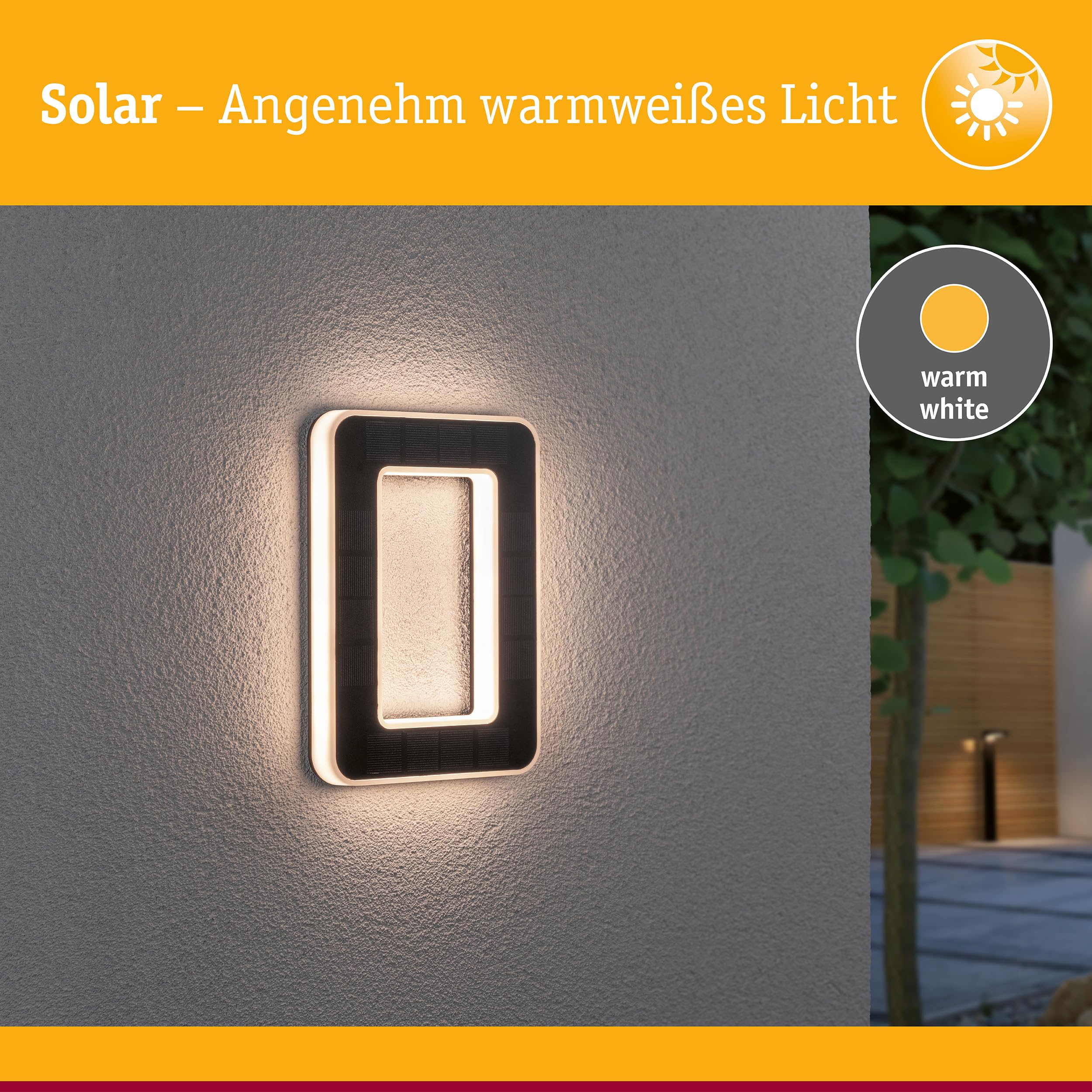 Paulmann 79851 Solar Hausnummer LED IP44 3000K schwarz